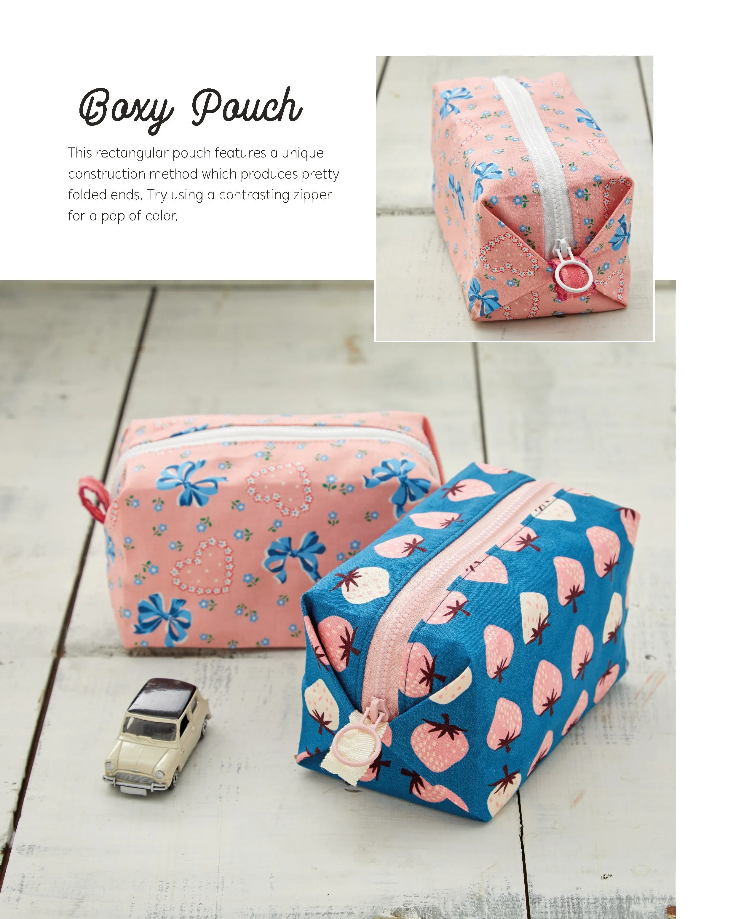 PATTERN BOOK, The Zipper Pouch Book   Zippers
