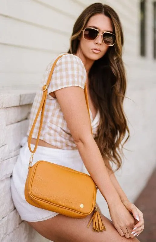 Pebbled Vegan Leather Crossbody