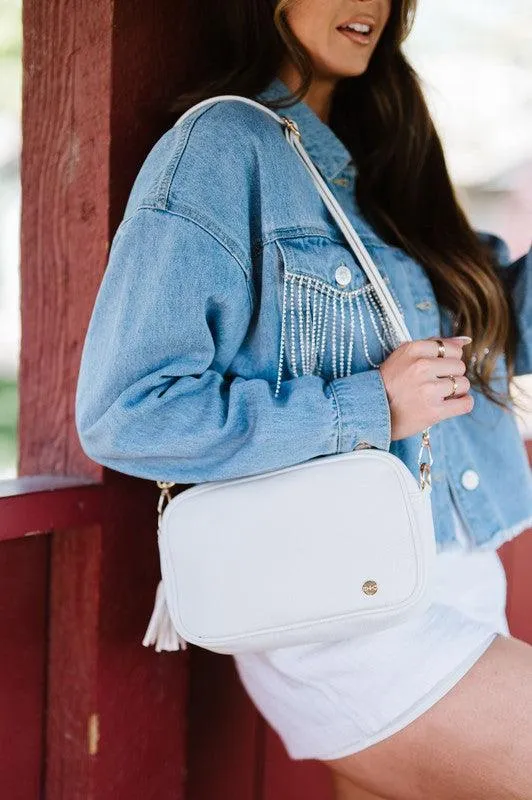 Pebbled Vegan Leather Crossbody