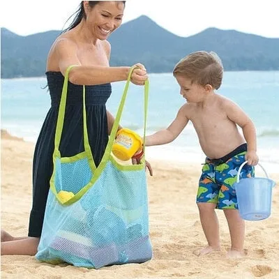 Portable Mesh Beach Toy Bag Children Toy Storage Totes