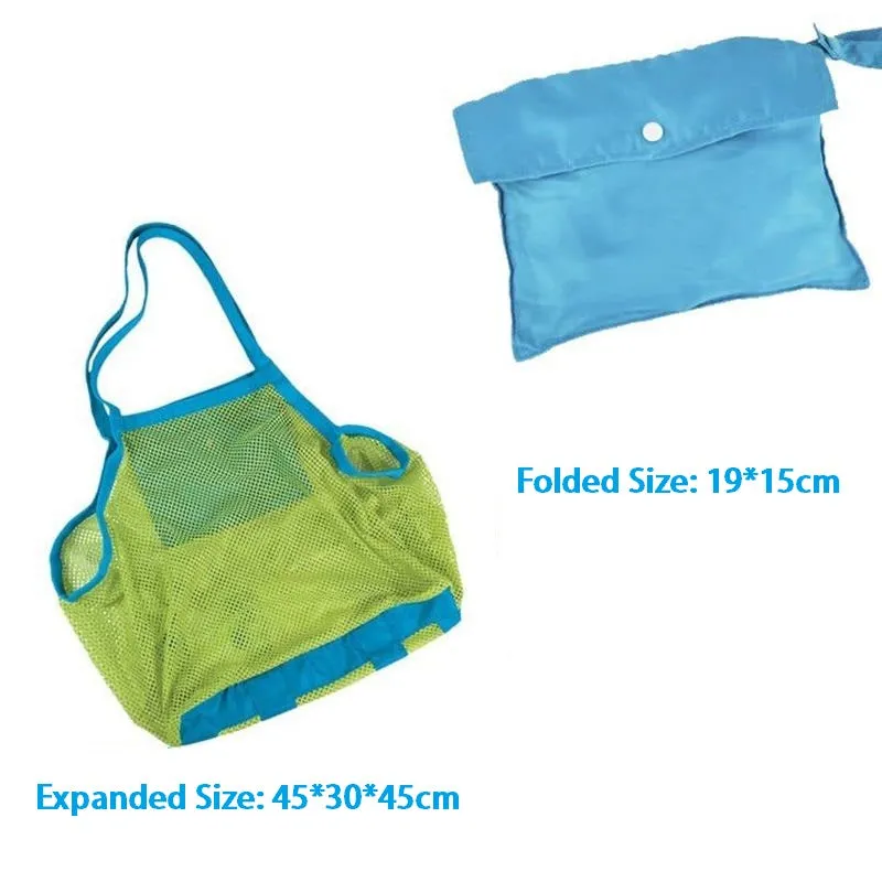 Portable Mesh Beach Toy Bag Children Toy Storage Totes