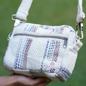 Pravaah Kese mininalistic crossbody bag with 2 zip detailing | handcrafted