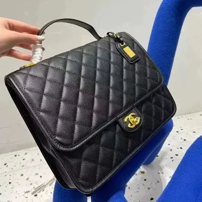 Quilted Women's Work Clothing Special-Interest Design Chain Backpack