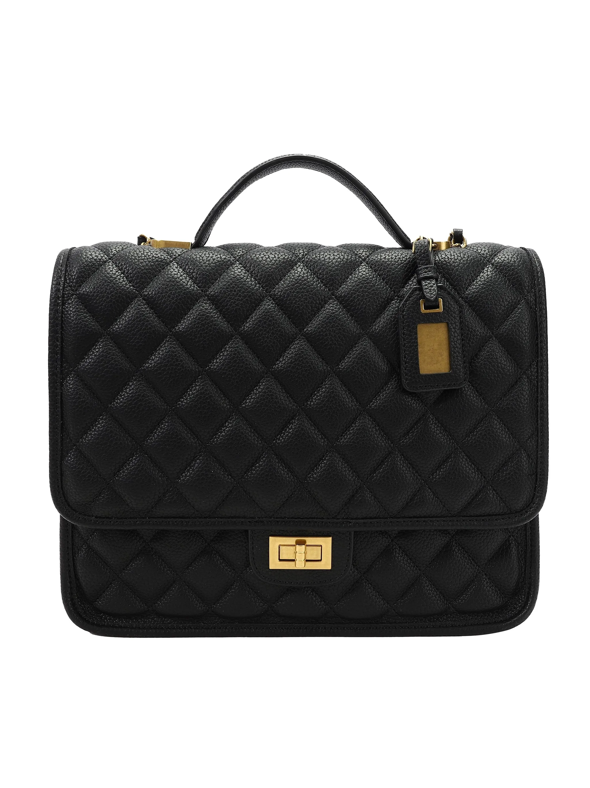 Quilted Women's Work Clothing Special-Interest Design Chain Backpack