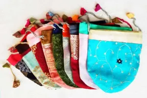 Recycled Sari Pouches