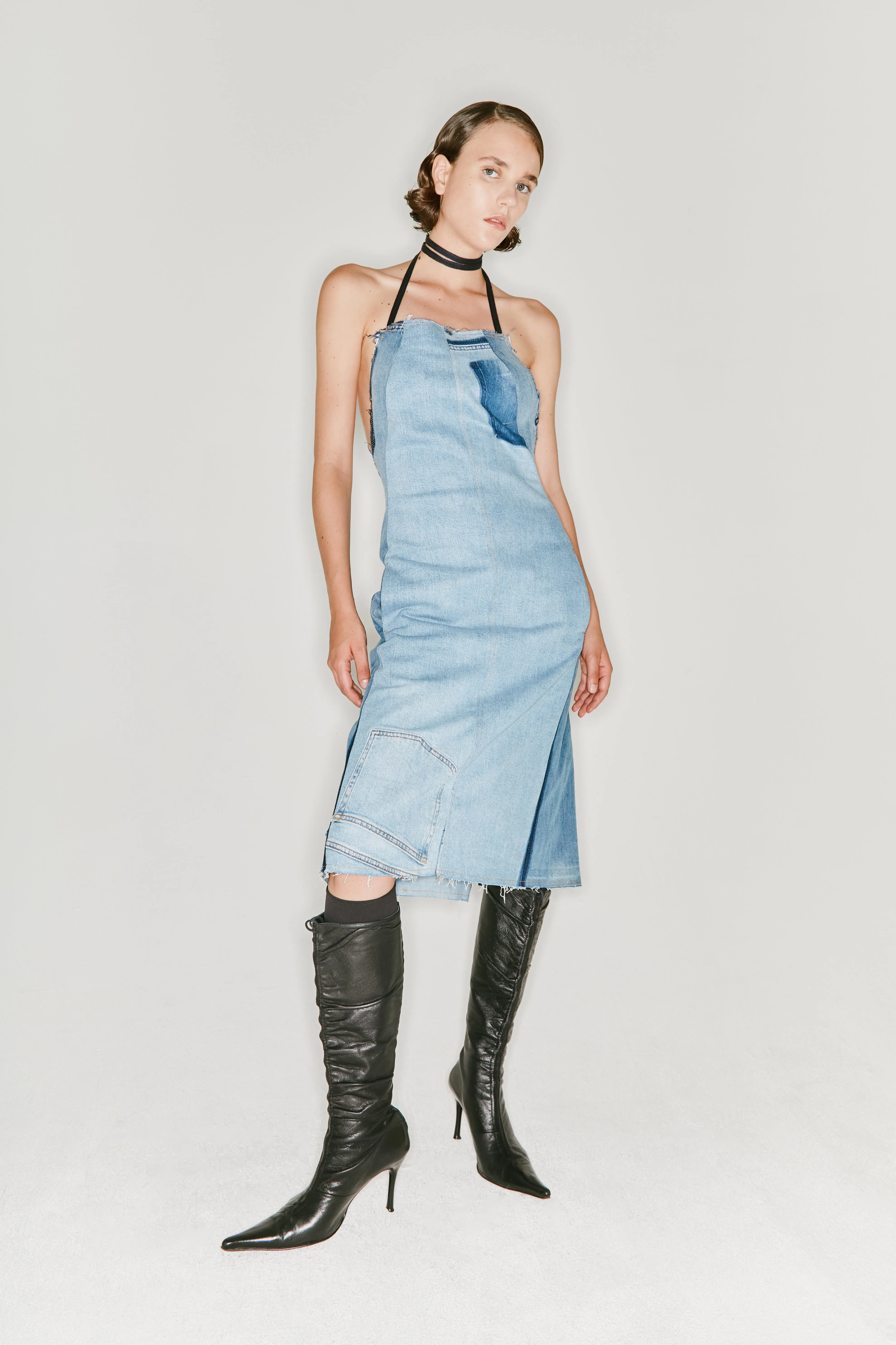RORA dress upcycled denim