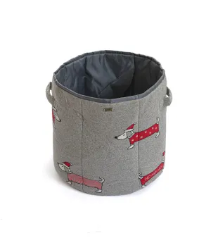 Santa Dog - Light Grey