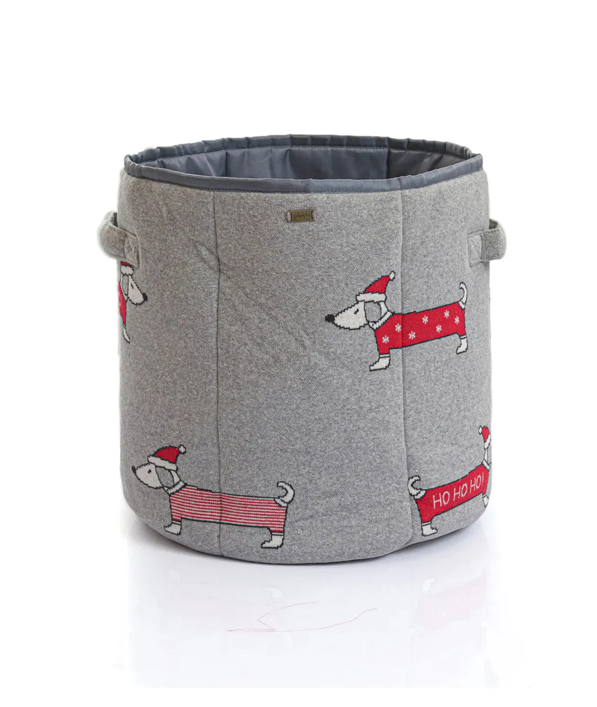 Santa Dog - Light Grey