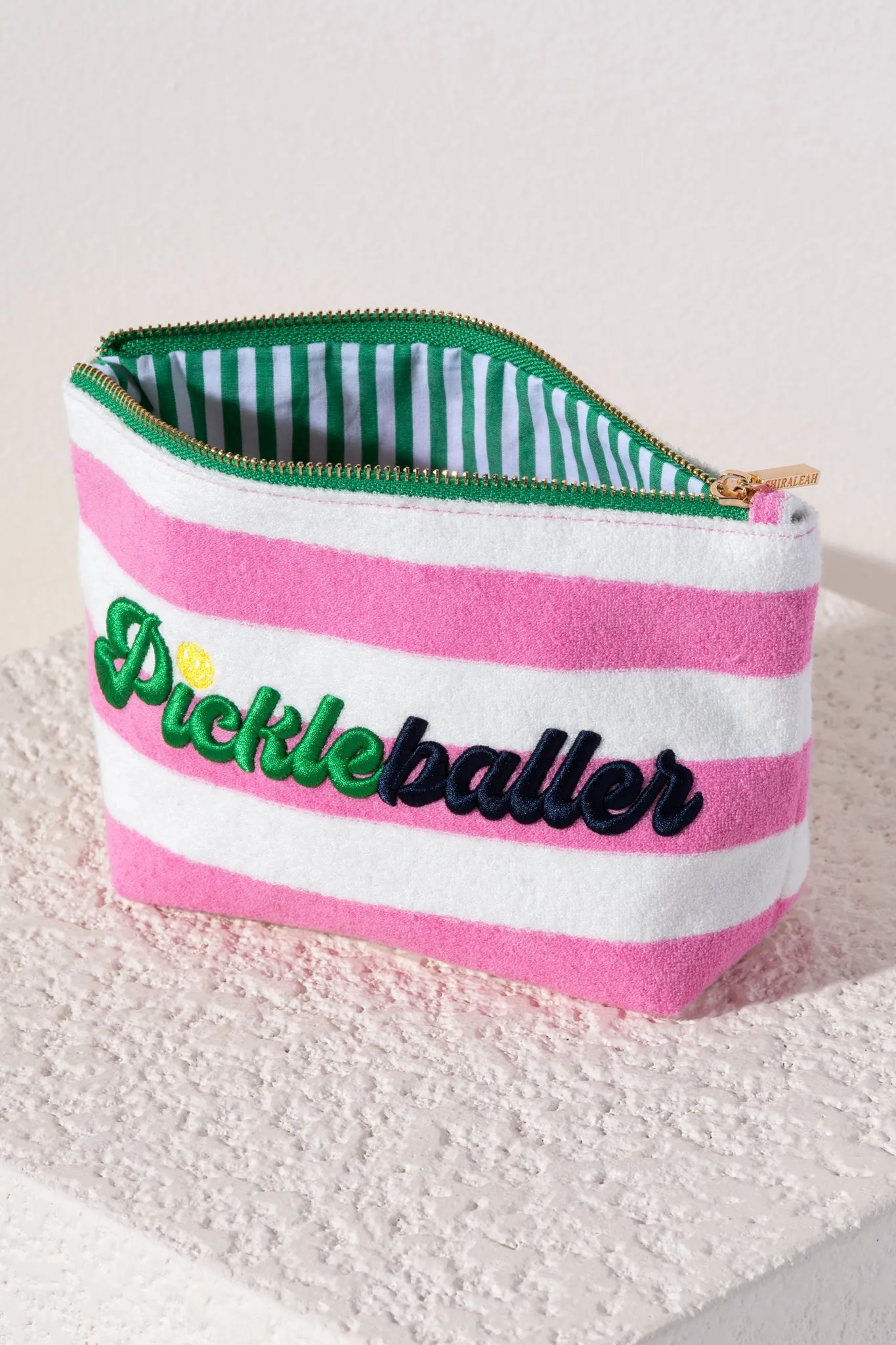 Shiraleah "Pickleballer" Zip Pouch, Pink