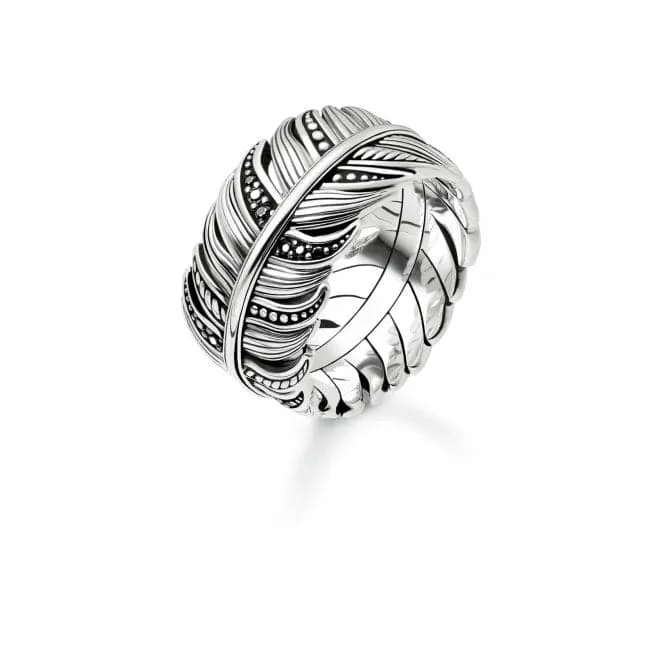 Thomas Sabo Feather Pavé Unisex Ring TR2159-643-11