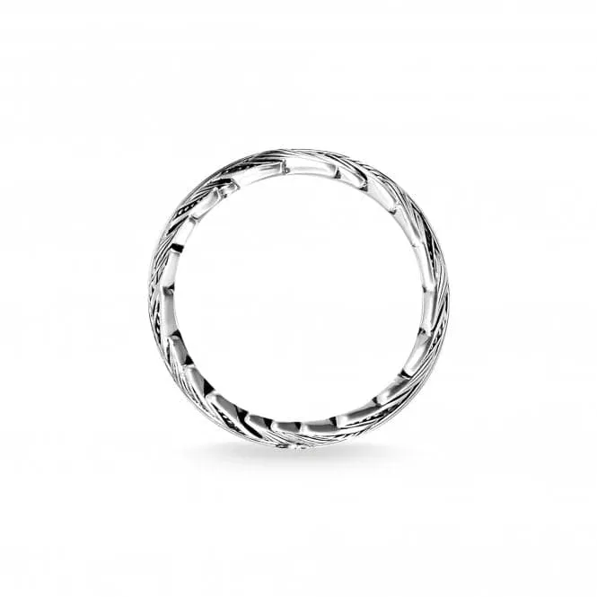 Thomas Sabo Feather Pavé Unisex Ring TR2159-643-11