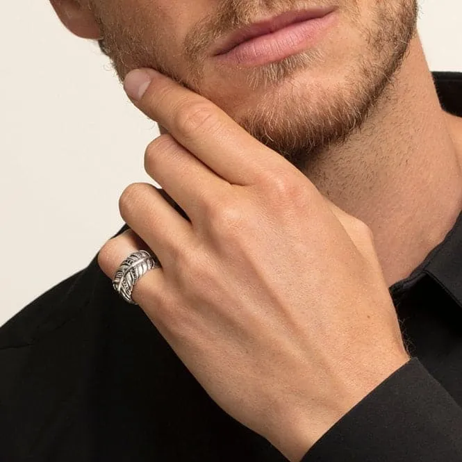 Thomas Sabo Feather Pavé Unisex Ring TR2159-643-11