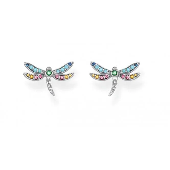Thomas Sabo Paradise Colours Silver Dragonfly Ear studs H2051-314-7