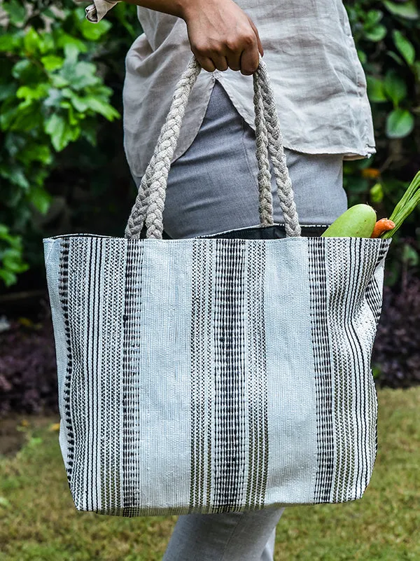 Upcycled Grocery Bag White