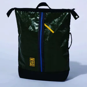 Upcycled Tarpaulin Laptop Backpack - Green