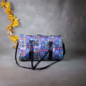 Water-Resistant Travel Bags Blue with Red COlour.