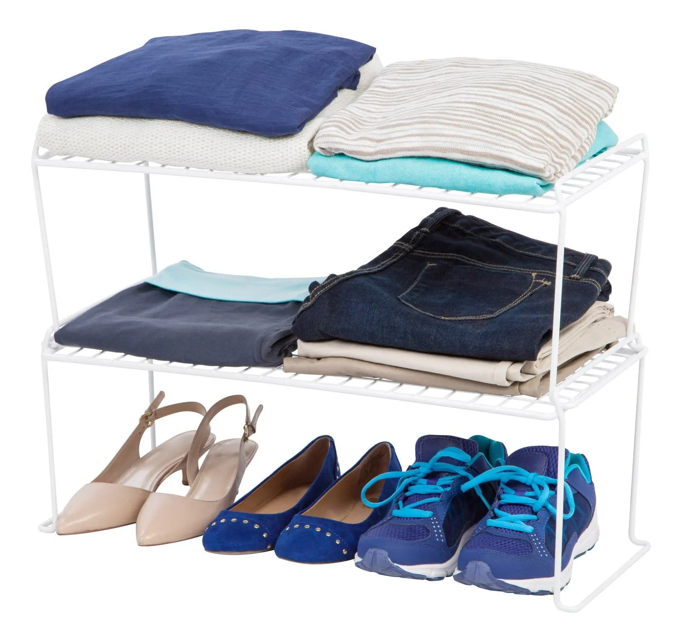 Wire Stacking Shelf - Medium Long