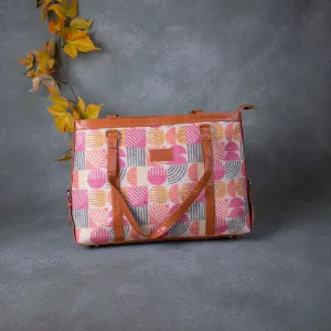 XL laptop Totes Orange with Green Colour Design